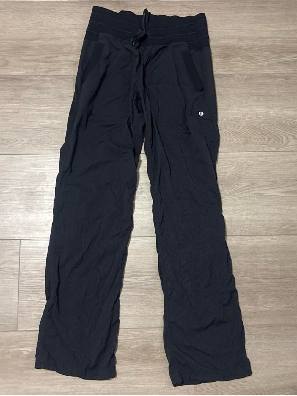 lululemon athletica Black Wide-Leg Track Pants